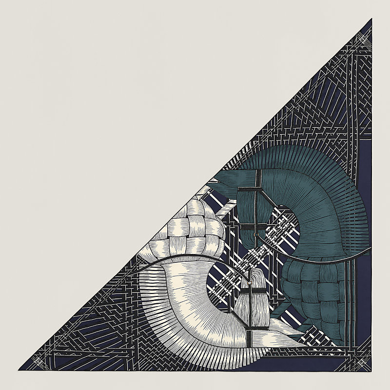 Embroidered Masan & Masan giant triangle | Hermès Australia